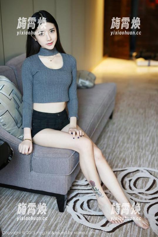 MyGirl美媛馆 - 不戴眼镜的徐子琦Anna：来看看真实的原图是谁的真相？